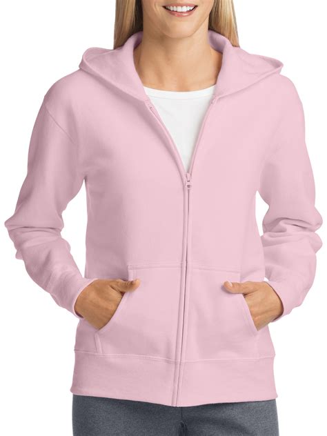 Hanes Hanes Comfortsoft Ecosmart Womens Fleece Full Zip Hoodie Sweatshirt