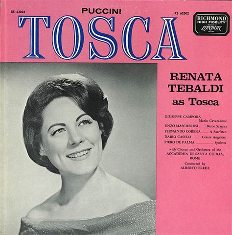 Puccini Renata Tebaldi Tosca Vinyl Discogs