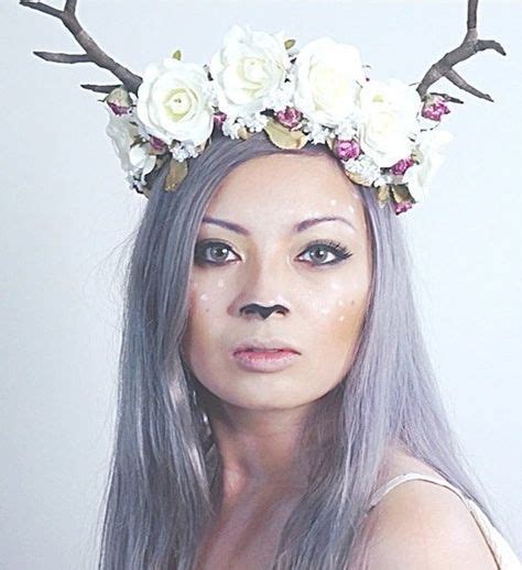 16 Deer Makeup And Antler Ideas For The Cutest Halloween Costume Deer Halloween Costumes Cute