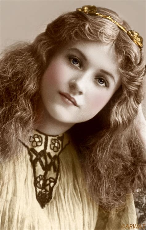 Maude Fealy Actress Colorized Stage Beauty Portrait Vintage