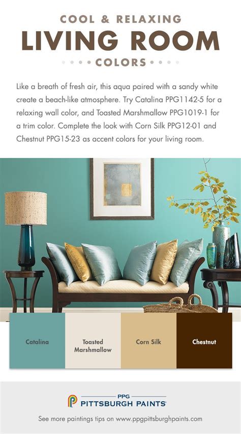 Living Room Paint Color Inspiration From Ppg Pittsburgh Paints For A