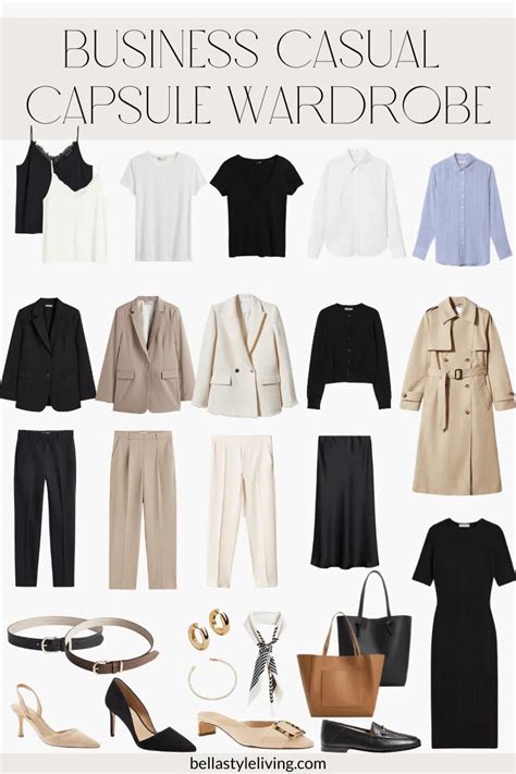 key workwear essentials business casual capsule wardrobe