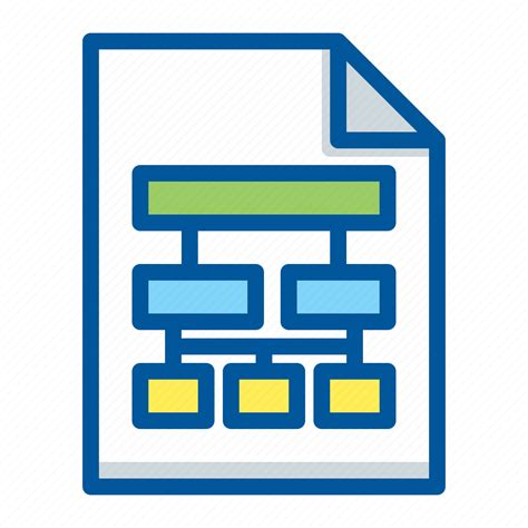 Document Flowchart Hierarchy Workflow Icon Download On Iconfinder