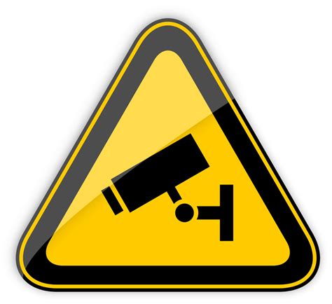 Cctv In Operation Warning Sign Png Clipart