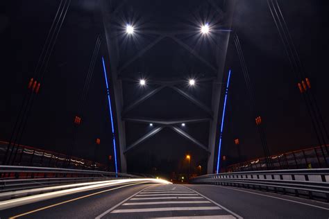 Free Images Light Road Bridge Night Highway Tunnel Darkness