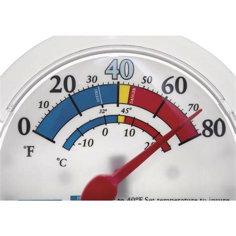 Taylor White Plastic Haacp Food Safety Thermometer For Cooler 6dia X