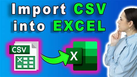 How To Import Csv Files In Excel Youtube