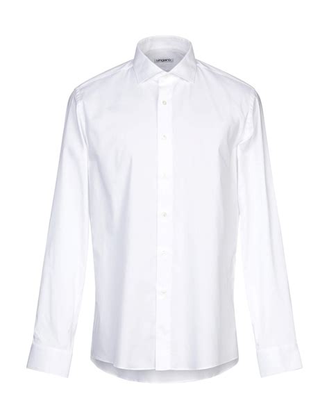 Emanuel Ungaro Cotton Shirt In White For Men Lyst