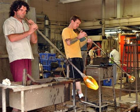 Glass Blowers At Work Editorial Stock Image Image Of Artisan 15756009