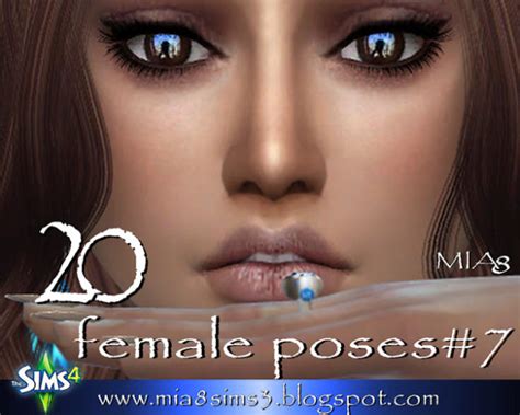 20 Female Poses 7 At Mia8 Sims 4 Updates