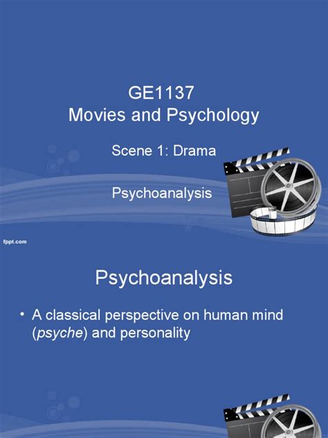 ge1137 movies and psychology scene 1 drama psychoanalysis pdf id psychoanalysis
