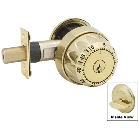 Master Lock Night Watch Polished Kw1 Polished Brass Single Sided