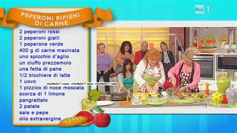 La Prova Del Cuoco Ricetta Peperoni Ripieni Di Carne Di Luisanna Messeri