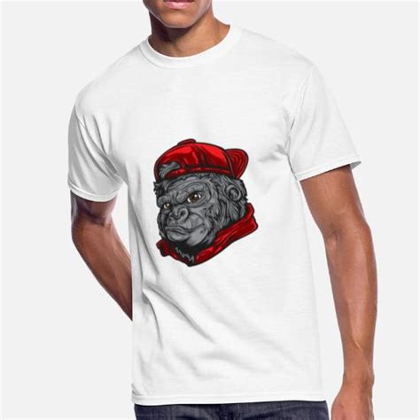 Cool Gorilla Gorilla Swag Hip Hop Gorilla Mens 5050 T Shirt