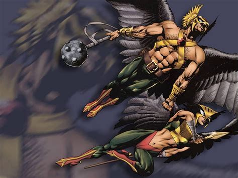 Hawkman Y Hawkgirl Dc Comics Superhéroes Historietas Hombre Halcón