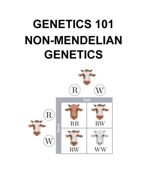 Non Mendelian Genetics Genetics 101 Non Mendelian Genetics Non