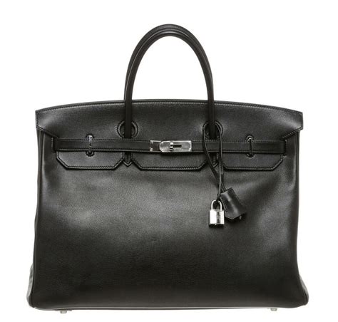 Hermès Birkin 40 Noir Black Swift Leather Phw Baghunter