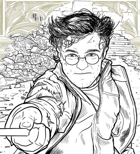 Desenho Para Colorir Do Harry Potter