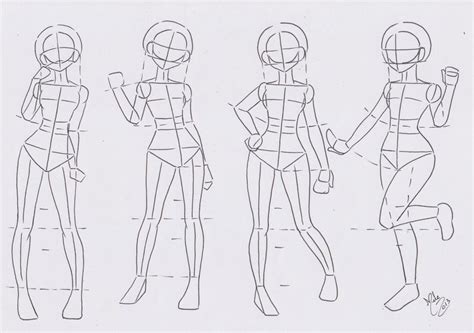 Anime Poses Female Body Drawing