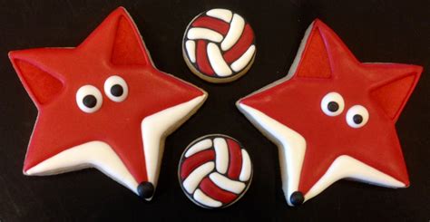 Red Foxes And Waterpolo Ball Sugar Cookies With Royal Icing From What The
