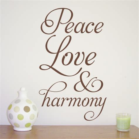 Peace And Harmony Quotes Quotesgram