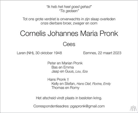 Cornelis Johannes Maria Jansen Overlijdensbericht En My Xxx Hot Girl