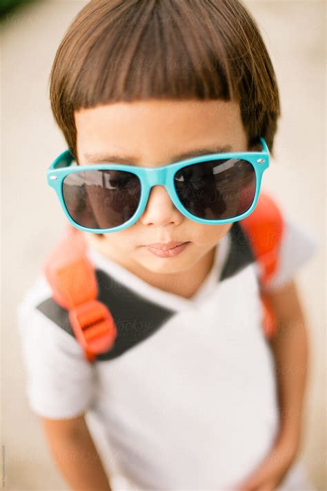 Cool Kid Super Cute Kid Wearing Sunglasses By Nabi Tang