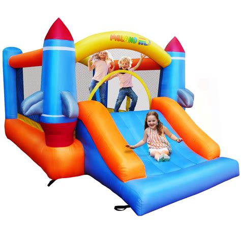 Kids Bounce House With Inflatable Slide Outdoor Play Meland