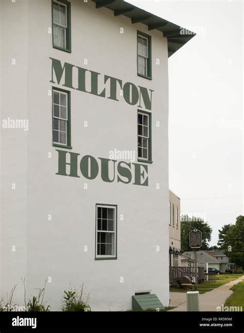 Milton House Part Of The Underground Railroad Wisconsin Stock Photo Alamy
