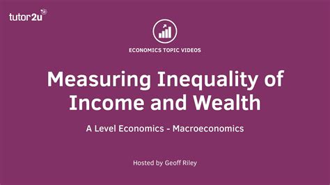 Measuring Income Inequality A Level And Ib Economics Youtube