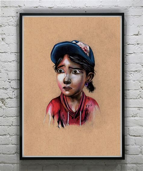 Clementine From The Walking Dead Telltale Games A4 Prints Etsy