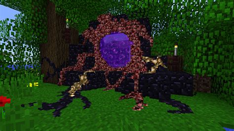 Made A Cool Nether Portal In Mc Eternal Using Chisel And Bits Yeah