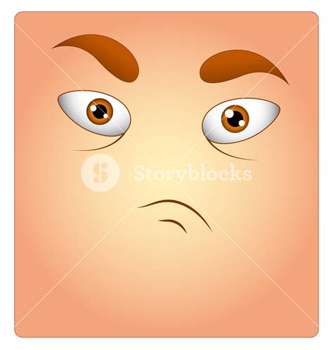 Angry Face Box Smiley Royalty Free Stock Image Storyblocks