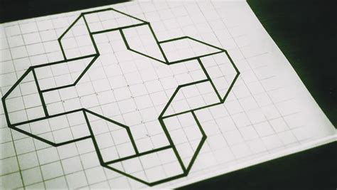 Geometric Folding On Graph Paper How To Draw