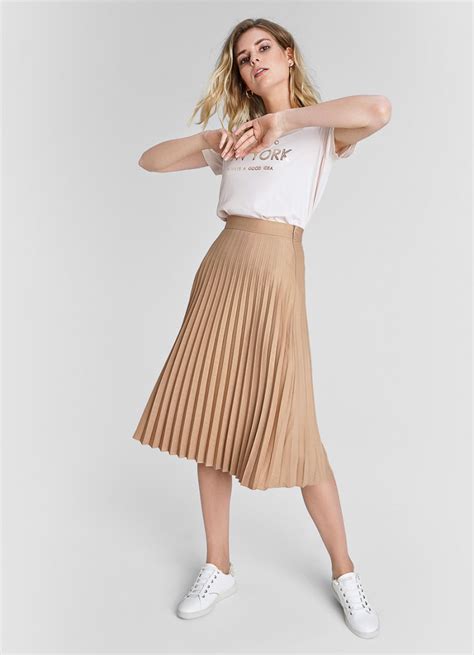 Плиссированная юбка (LD1X42-Y5) купить за 799 руб. в интернет-магазине O'STIN