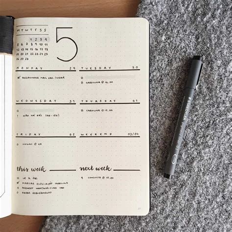 Easy Minimalist Bullet Journal Weekly Spreads To Try Right Now