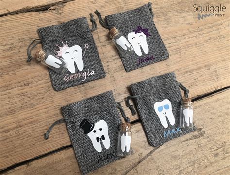 Personalised Tooth Fairy Bag With Jar