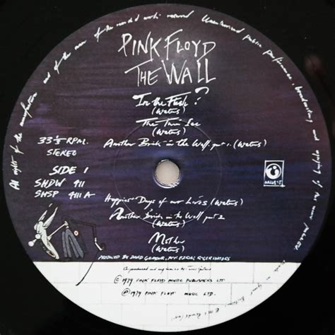 Pink Floyd Comfortably Numb Veryvery Rare First Pressing Single