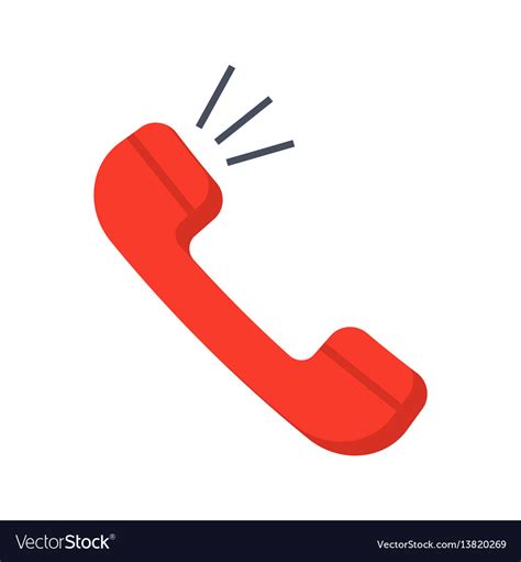 Telephone Handset Icon Royalty Free Vector Image