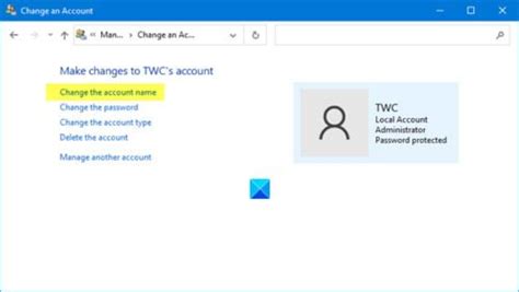 How To Change User Account And Folder Name In Windows 1110