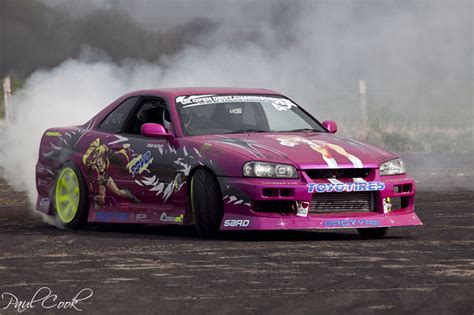 Drifting Pink R34 Skyline Cook24v Flickr