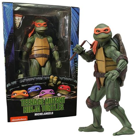 Neca Tmnt Movie Michelangelo Action Figure Teenage Mutant Ninja Turtles