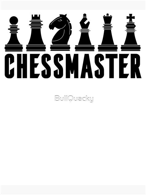 Poster Chess Master Checkmate Chess Lover King Queen Pion