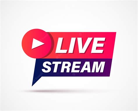 Premium Vector Live Streaming Sign Geometric Banner Of Online Live