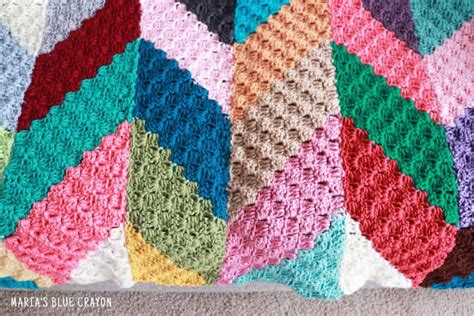 Crochet Scrap Blanket Tutorial Marias Blue Crayon Crochet Blanket