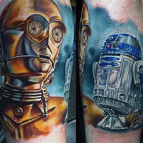 When work is quiet, we get star wars tattoos. 60 R2D2 Tattoo Designs For Men - Robotic Star Wars Ink