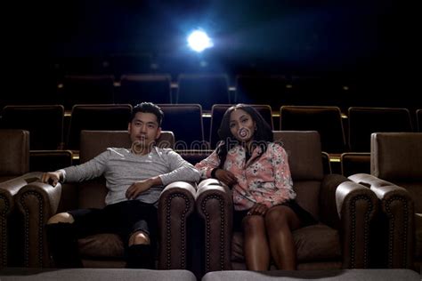 Interracial Couple On A Movie Theater Date Stock Image Image Of Asian Lifestyle 101066291