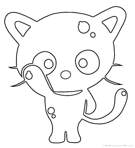 Friendly Chococat Coloring Page Download Print Or Color Online For Free