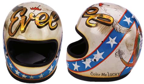 Evel Knievel's Bike Helmet | Helmet, Evel knievel helmet, Bike