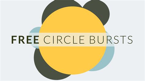 Cc | files included : FREE Circle Burst Assets for After Effects & Video Editing